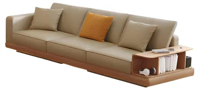 Obrázek produktu pro Moderní třímístná pohovka v béžové barvě, designová pohovka, stylová pohovka do obývacího pokoje