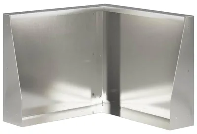 Image de Mur de soutènement, dimensions 50 x 50 x 30 cm, en acier inoxydable, couleur argent