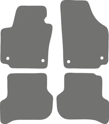 Image de Tapis de sol en graphite pour : Seat Altea XL Monospace (08/2008-2015)
