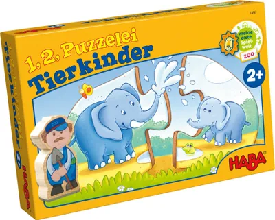 Produktbild von HABA® - 1, 2, Puzzelei - Tierkinder