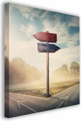 Zdjęcie produktu dla OBRAZ NA PŁÓTNIE 019 Drogi 70x70cm