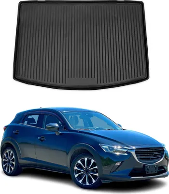 Image de OMAC Tapis De Coffre pour Mazda CX-3 2015-2024 en caoutchouc Noir