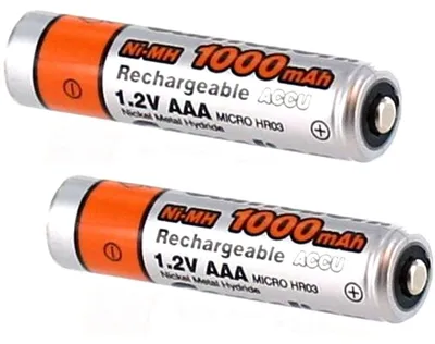 Produktbild von Akku für Yuasa Yuasa AAA Phone 800 NiMH 2,4 Volt 1000 mAh silberfarben.
