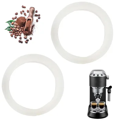 2 Silikon-Dichtungen Ø 47 mm für Delonghi Siebträger