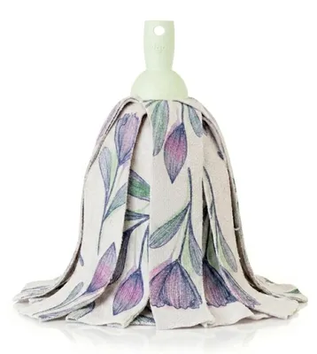 Obrázok produktu pre VIGAR, mikrovláknový mop, zelený, s potlačou Florganic, rozmer 10 x 10 x 30 cm