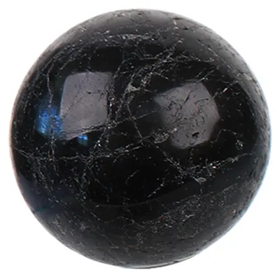 Toermalijnkugel 5-6 cm – schwarze Edelsteinkugel für Erdung