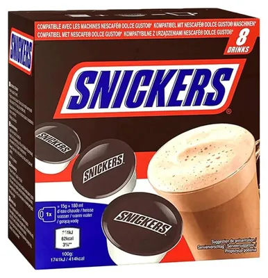 Obrázok produktu pre Nescafe 8 Kapsúl 120G Dolce Gusto Snickers /5 (5056357908846)