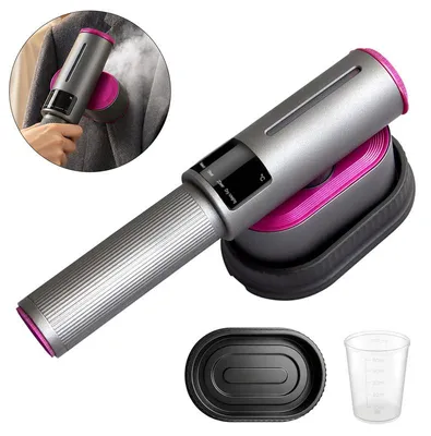 Produktbild von Dampfbügeleisen mit keramiksohle, Handdampfbügeleisen 2-in-1, 1200 W, 100 ml Wassertank, Keramikbügelsohle, 90° drehbarer Kopf