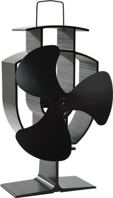 Obrázek produktu pro vidaXL Ventilátor na sporák s tepelným pohonem 3 lopatky černý