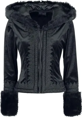 Produktbild von Sinister Gothic Übergangsjacke Damen Gothic Jacket schwarz XXL