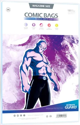 Produktbild von Ultimate Guard Comic Bags wiederverschließbar Magazine Size (100)