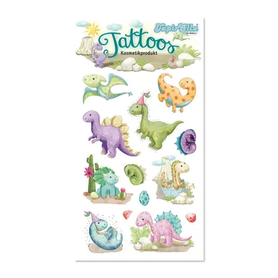 Produktbild von TapirElla Tattoo Dinosaurier Motiv Nr. 2