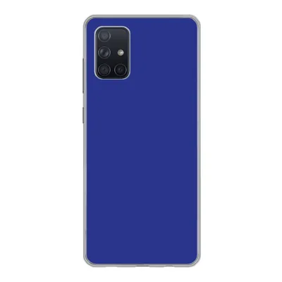 Produktbild von MuchoWow® Handyhülle Schutzhülle Hülle für Samsung Galaxy A51 Blau - Einfarbig - Dunkelblau Silikon Softcase Handy Hülle - Schutzabdeckung
