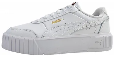 Immagine prodotto di Puma Carina Mia Jr. Scarpe sportive da bambino, sneakers basse, colore bianco, ideali per il tempo libero