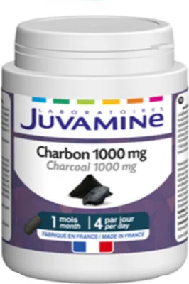 Image de Complément alimentaire Juvamine Charbon 1000 mg, 120 gélules