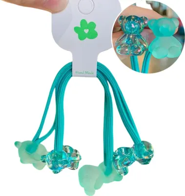 Image de Élastiques à cheveux turquoise BE-38326 KP38326