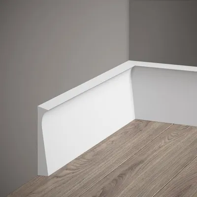 Produktbild von PROVISTON | Sockelleiste | 15 x 108 x 2000 mm | Weiß | Fußleiste | Wohndekoration | Klassisch | Hochwertig | Robust | Langlebig | 1 Stück