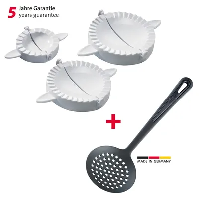 Zdjęcie produktu dla Omgoods - Zestaw do przygotowywania ravioli, zawierający 3 formy i łyżkę cedzakową do świeżo przygotowanej pasty