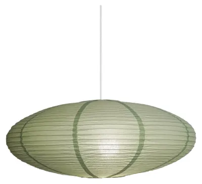 Zdjęcie produktu dla NORDLUX Villo Klosz z papieru ryżowego, wariant: Ø 600 x 240 mm, E27, zielony