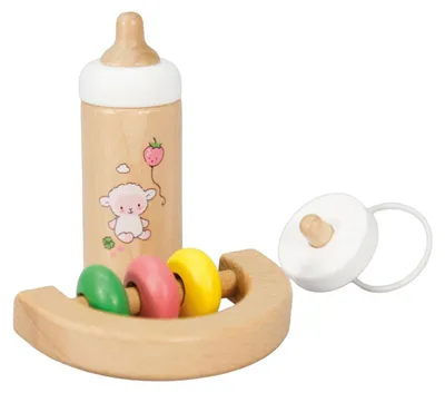 Produktbild von Heless PolyurethanBaby-Set Holz Schäfchen