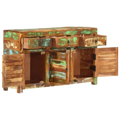Image de Buffet 110x30x65 cm Vieux bois massif