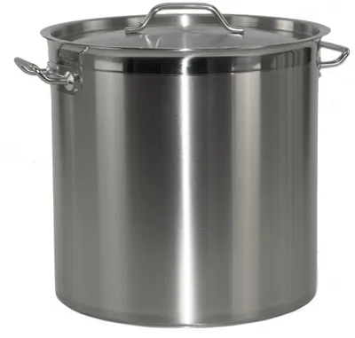 Produktbild von Kochtopf aus Edelstahl mit Randverstärkung und Deckel Ø40cm H40cm 50,2Liter