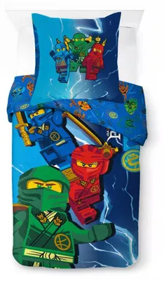 Produktbild von LEGO Ninjago Dragon's Rising Kinder-Bettwäsche 100x135 cm + 40x60 cm