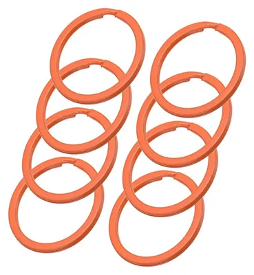 Schlüsselringe 30 mm, 8 Stück, bunt, Metall, rund, für Basteln & Organisation