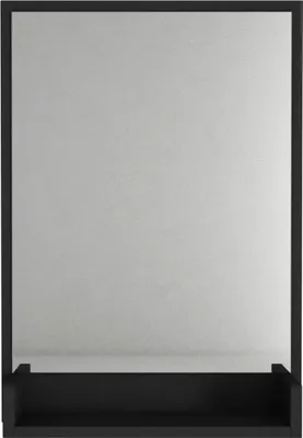 Produktbild von Rechteckiger Spiegel Costa mit schwarzem Rahmen und Ablage, 45x75cm, 4364