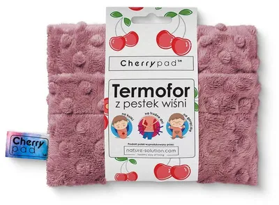 Obrázok produktu pre Ohrievač Cherrypad Minky Rosas s čerešňovými jadrinkami, prírodné riešenie