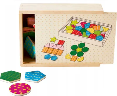 Produktbild von Playtive Holzmagnete Formen 51 Teilig