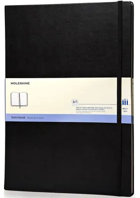 Obrázok produktu pre Moleskine 978-88-6293-196-0, Jednofarebné, Čierna, A3, Matný, tvrdý obal, Dospelý