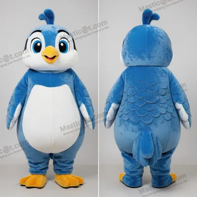 Obrázok produktu pre Modrý maskot s kresličkou (krepelkou)