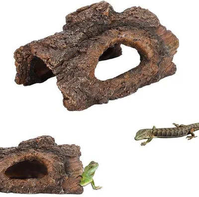 Produktbild von Terrariumdeko mit Boomschornstein - Verstecktes Reptilienlandschaft - Schorpioenhagedis Dekoration