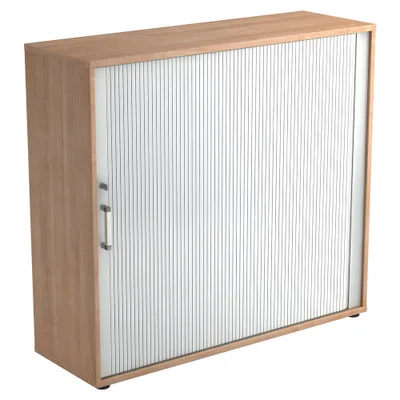 Image de Armoire à volet roulant 1733S CE, 3 compartiments, 120 x 40 x 110 cm (L x P x H)