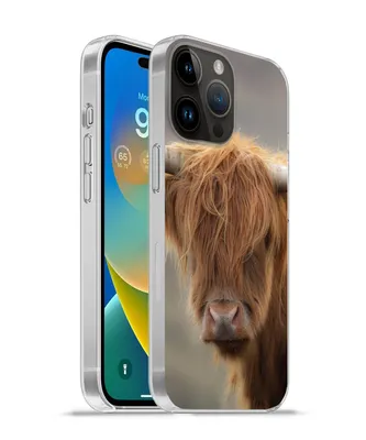 Produktbild von MuchoWow® Handyhülle Schutzhülle Hülle für Apple iPhone 14 Pro Max Schottischer Highlander - Hörner - Haare Silikon Softcase Handy Hülle - Hardcover