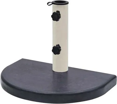 Produktbild von Famanu Parasolständer Halbrunde Form - 40 x 28 x 4 cm - Schwarz