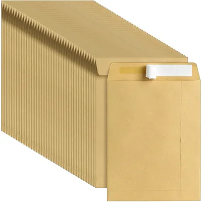 C5-Umschläge 229x162 mm, 100 g/m², braun, selbstklebend, 100 Stück