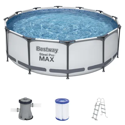 Produktbild von Bestway Steel Pro Max Set 366x100cm Pool Schwimmbecken Schwimmbad Planschbecken