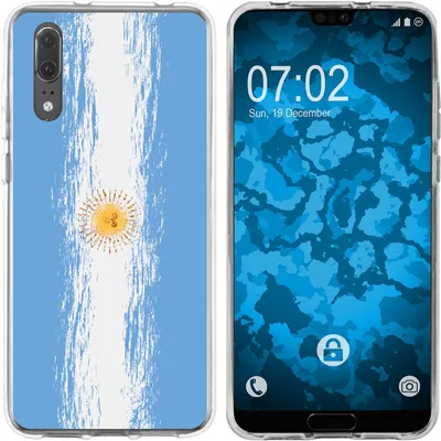 Produktbild von PhoneNatic Case kompatibel mit Huawei P20 Silikon-Hülle WM Argentinien M1