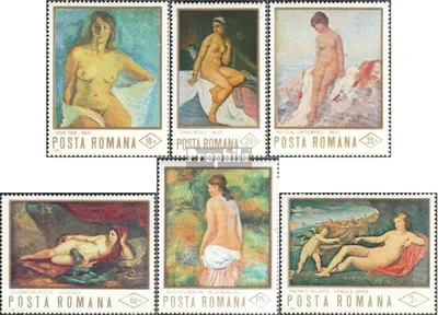 Produktbild von Briefmarken Rumänien 1971 Mi 2946-2951 (kompl.Ausg.) postfrisch Aktgemälde