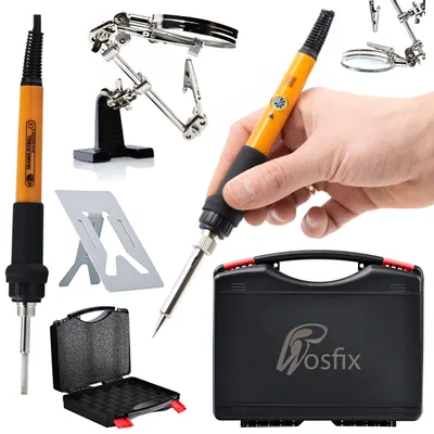 Produktbild von Rosfix Präzisionslötkolben-Set mit Potentiometer 10 in 1 OP60W PE1