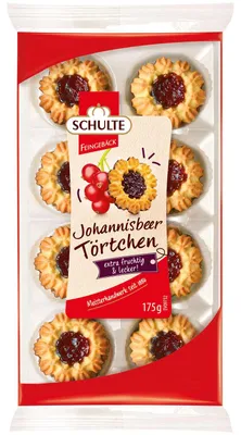 Produktbild von Schulte Johannisbeertörtchen, 175g
