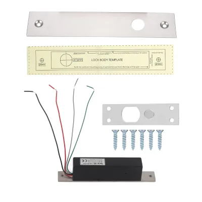 Immagine prodotto di Serratura magnetica per porta singola con feedback del segnale tramite striscia metallica e ritardo di accesso, per porte in vetro/legno