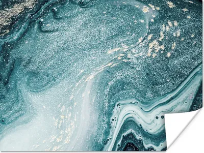 Produktbild von MuchoWow® Poster Edelsteine - Blau - Natur - Marmor - Abstrakt 120x90 cm - Wandbild