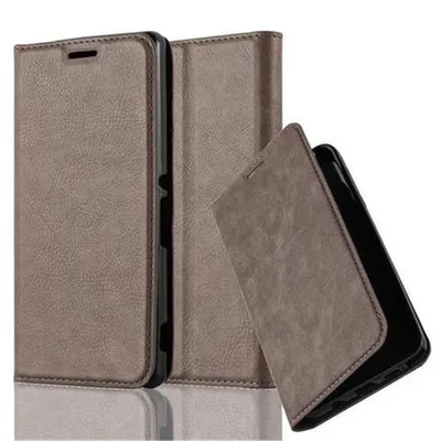Immagine prodotto di Cadorabo cover per Sony Xperia M4 AQUA cover protettiva in marrone custodia per cellulare cover chiusura magnetica