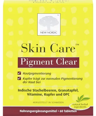 Imagen del producto de Cuidado de la piel, Pigment Clear, 60 tabletas