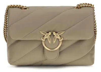 Produktbild von PINKO Schultertasche aus Kalbsleder in Grau 100038A0F2_I49Q