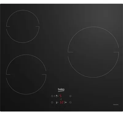 Immagine prodotto di Beko HIC63400, nero, da incasso, 60 cm, piano cottura a induzione con zone di cottura, vetroVetroceramica, 3 zone