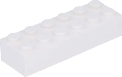 Produktbild von Lego® 2x6 Stein 2456 - 250 Stück Weiß